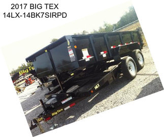 2017 BIG TEX 14LX-14BK7SIRPD