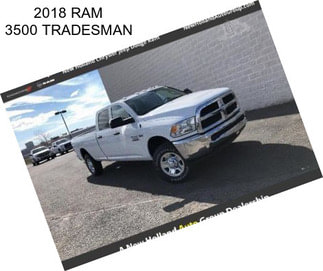 2018 RAM 3500 TRADESMAN