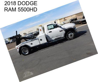 2018 DODGE RAM 5500HD