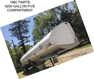 1980 TIMPTE 9200 GALLON FIVE COMPARTMENT