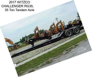 2017 WITZCO CHALLENGER RG35,     35 Ton Tandem Axle