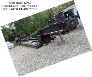 1989 TRAIL KING TK100DG582 - 50TON DROP SIDE - WEST COAST 2+2+2
