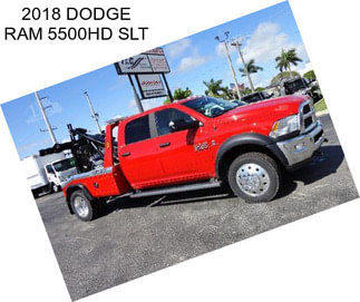 2018 DODGE RAM 5500HD SLT