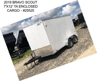 2019 BRAVO SCOUT 7\'X12\' TA ENCLOSED CARGO - #25525