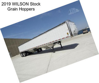 2019 WILSON Stock Grain Hoppers