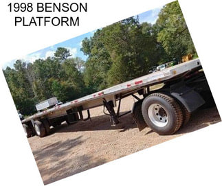 1998 BENSON PLATFORM