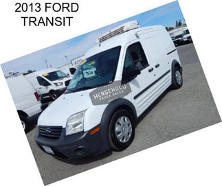 2013 FORD TRANSIT