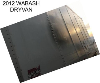 2012 WABASH DRYVAN