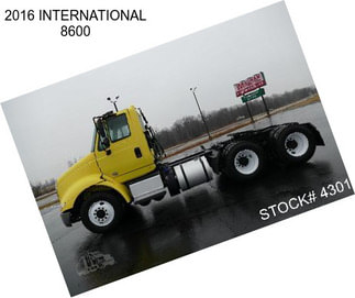 2016 INTERNATIONAL 8600