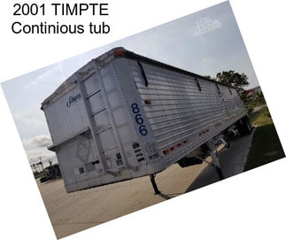 2001 TIMPTE Continious tub