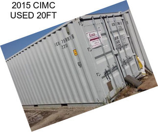 2015 CIMC USED 20FT
