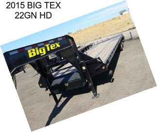 2015 BIG TEX 22GN HD