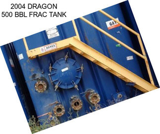 2004 DRAGON 500 BBL FRAC TANK