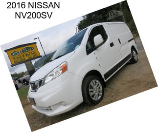 2016 NISSAN NV200SV