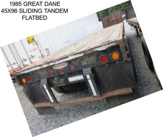 1985 GREAT DANE 45X96 SLIDING TANDEM FLATBED