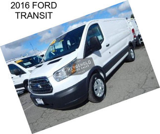 2016 FORD TRANSIT