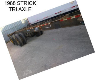 1988 STRICK TRI AXLE