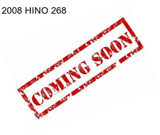 2008 HINO 268