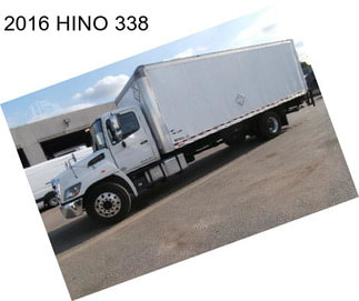 2016 HINO 338