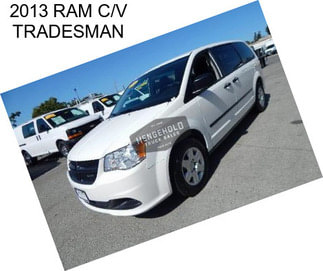 2013 RAM C/V TRADESMAN