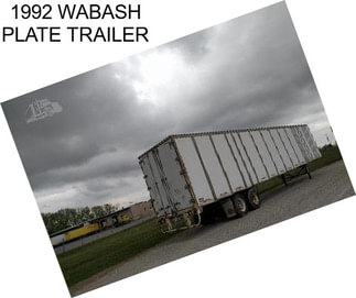1992 WABASH PLATE TRAILER