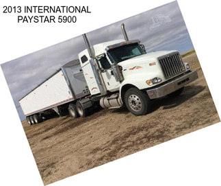 2013 INTERNATIONAL PAYSTAR 5900