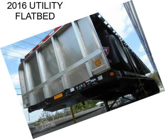 2016 UTILITY FLATBED