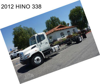 2012 HINO 338