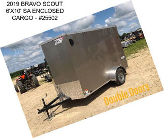 2019 BRAVO SCOUT 6\'X10\' SA ENCLOSED CARGO - #25502