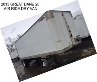 2013 GREAT DANE 28\' AIR RIDE DRY VAN