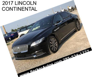 2017 LINCOLN CONTINENTAL