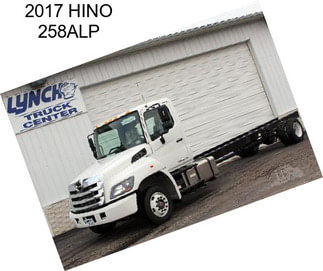 2017 HINO 258ALP