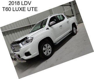 2018 LDV T60 LUXE UTE