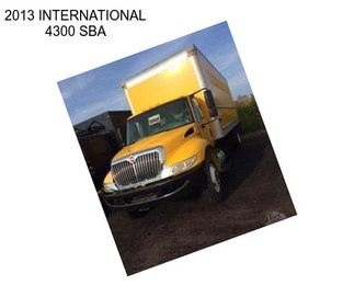 2013 INTERNATIONAL 4300 SBA