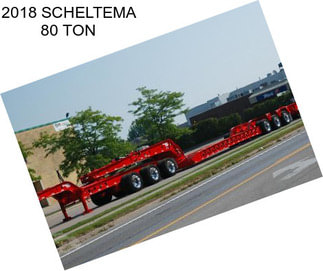 2018 SCHELTEMA 80 TON