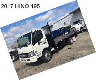 2017 HINO 195