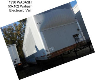 1996 WABASH 53x102 Wabash Electronic Van