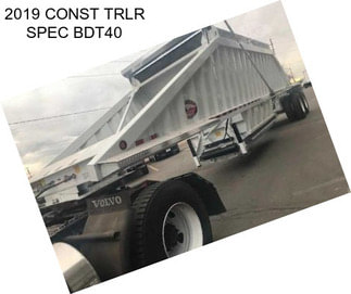 2019 CONST TRLR SPEC BDT40