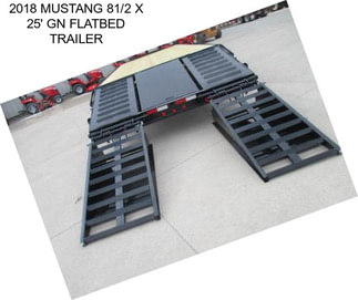 2018 MUSTANG 81/2 X 25\' GN FLATBED TRAILER