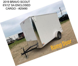 2019 BRAVO SCOUT 6\'X12\' SA ENCLOSED CARGO - #25490