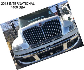 2013 INTERNATIONAL 4400 SBA