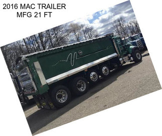 2016 MAC TRAILER MFG 21 FT