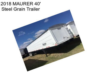 2018 MAURER 40\' Steel Grain Trailer