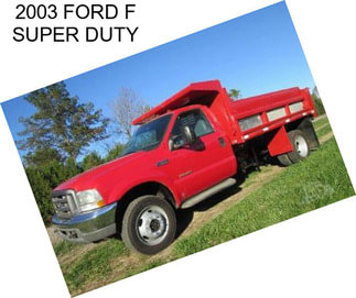 2003 FORD F SUPER DUTY
