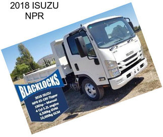 2018 ISUZU NPR