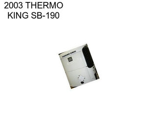 2003 THERMO KING SB-190