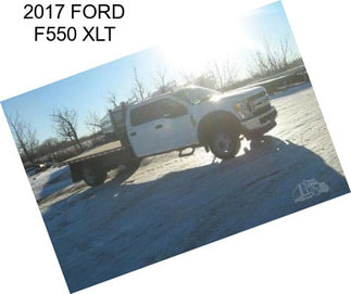 2017 FORD F550 XLT