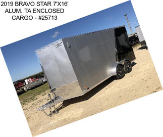 2019 BRAVO STAR 7\'X16\' ALUM. TA ENCLOSED CARGO - #25713