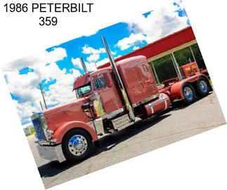 1986 PETERBILT 359