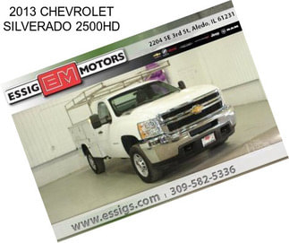 2013 CHEVROLET SILVERADO 2500HD